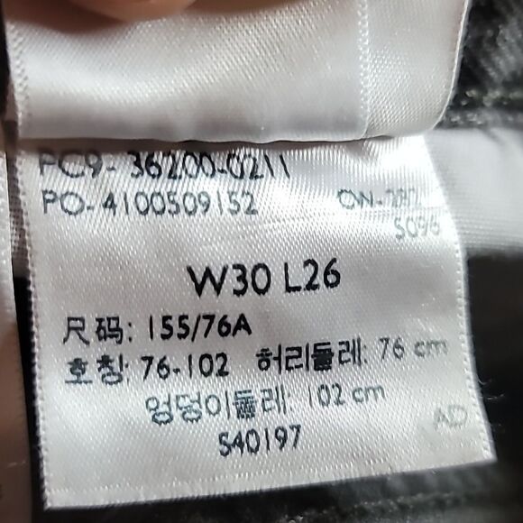 Levi's 501 Distressed Black Raw hem Pants Size 30 EUC - Picture 10 of 11